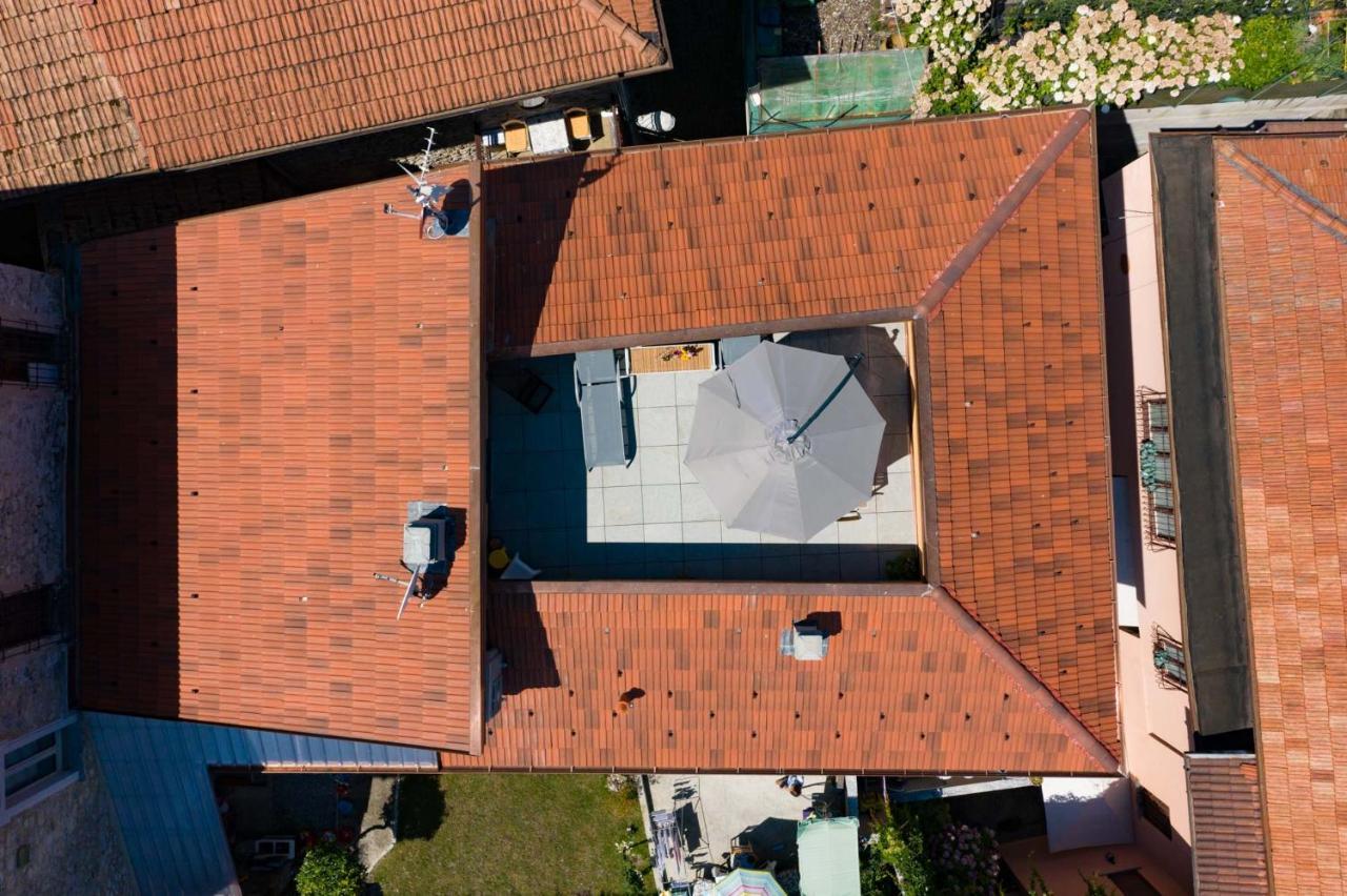 La Terrazza Sul Lago Lezzeno Bagian luar foto